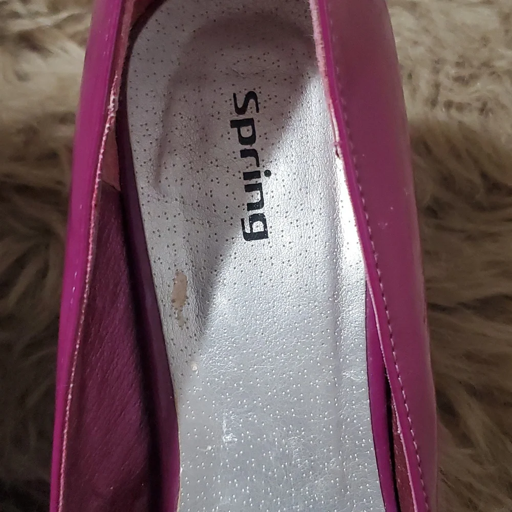SPRING Light Purple Leather-Like Patent Heels- Size Euro 38 - Picture 5 of 16